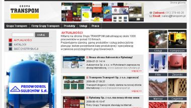 Projektowanie stron: transpom.pl